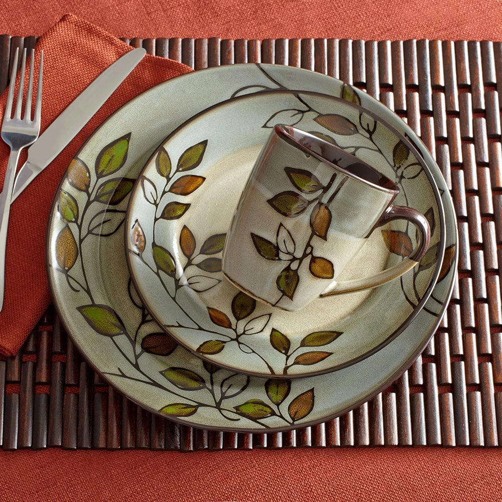Rustic Leaves Dinnerware Set 4 Rustic Leaves Dinnerware Set - Image 2