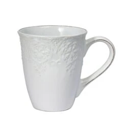 French Lace Set Of 4 White Mugs 7 French Lace Set Of 4 White Mugs -Kitchen Utensils 5211156