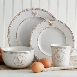 Farmhouse Hen Dinnerware Set 9 Farmhouse Hen Dinnerware Set -Kitchen Utensils 5219155 cropped