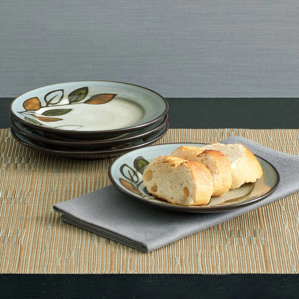 Rustic Leaves Set Of 4 Appetizer Plates 4 Rustic Leaves Set Of 4 Appetizer Plates - Image 2