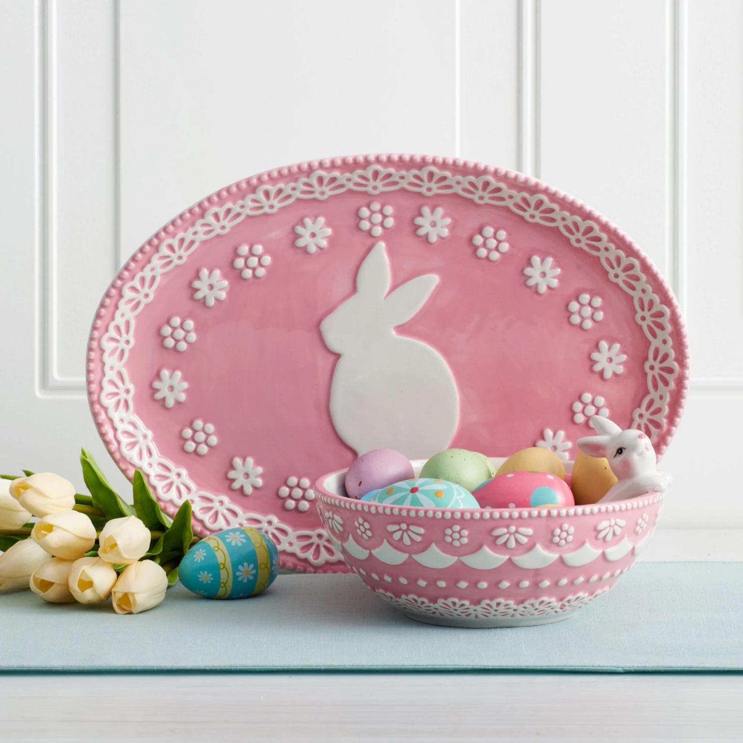 Easter Bunny Oval Platter 4 Easter Bunny Oval Platter - Image 2