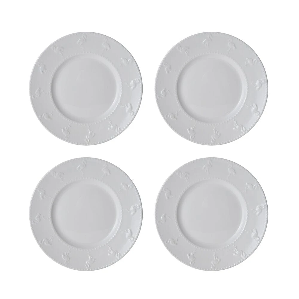 Flamingo White 16 Piece Dinnerware Set, Service For 4 7 Flamingo White 16 Piece Dinnerware Set, Service For 4 - Image 5