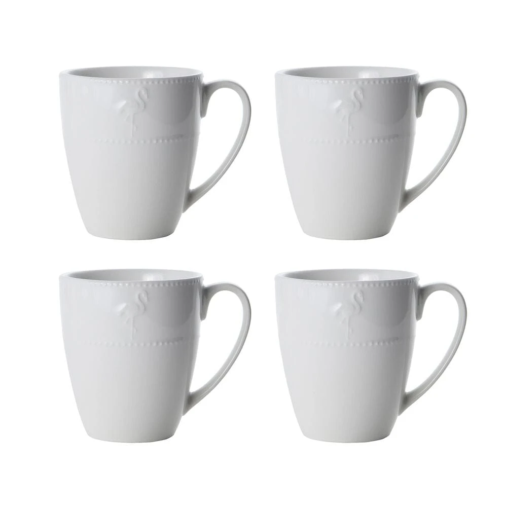 Flamingo White 16 Piece Dinnerware Set, Service For 4 9 Flamingo White 16 Piece Dinnerware Set, Service For 4 - Image 7