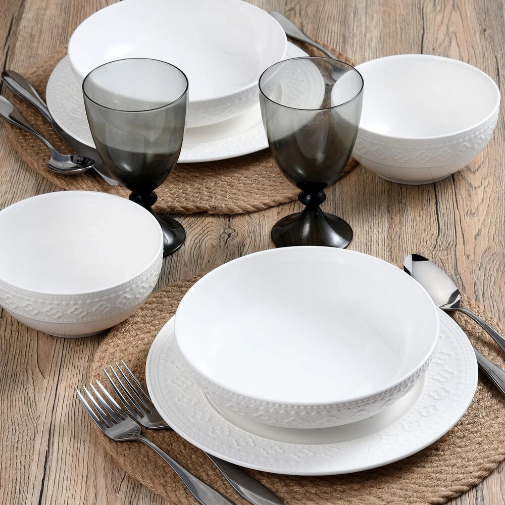 Haisley 12 Piece Dinnerware Set, Service For 4 4 Haisley 12 Piece Dinnerware Set, Service For 4 - Image 2
