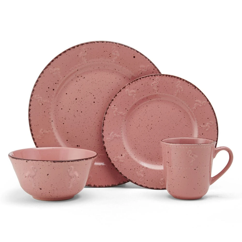 Flamingo Pink 16 Piece Dinnerware Set, Service For 4 12 Flamingo Pink 16 Piece Dinnerware Set, Service For 4 - Image 10