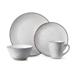 Bumble Bee White 16 Piece Dinnerware Set, Service For 4 19 Bumble Bee White 16 Piece Dinnerware Set, Service For 4 -Kitchen Utensils 5274285 4pc onWhite