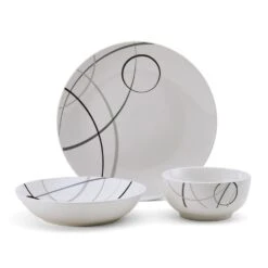 Circles 18 Piece Dinnerware Set, Service For 6 17 Circles 18 Piece Dinnerware Set, Service For 6 -Kitchen Utensils 5276287 Circles 3pps onWhite