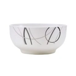 Circles 18 Piece Dinnerware Set, Service For 6 16 Circles 18 Piece Dinnerware Set, Service For 6 -Kitchen Utensils 5276287 Circles bowl onWhite