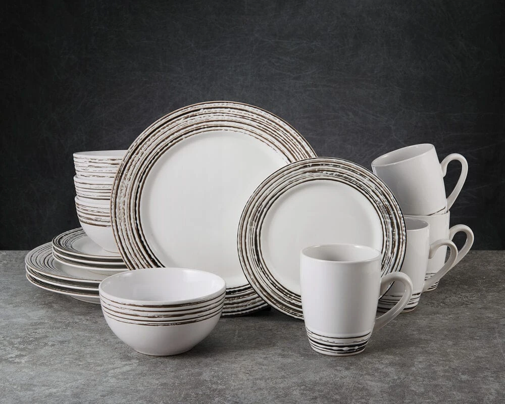 Bryson White 16 Piece Dinnerware Set, Service For 4 4 Bryson White 16 Piece Dinnerware Set, Service For 4 - Image 2