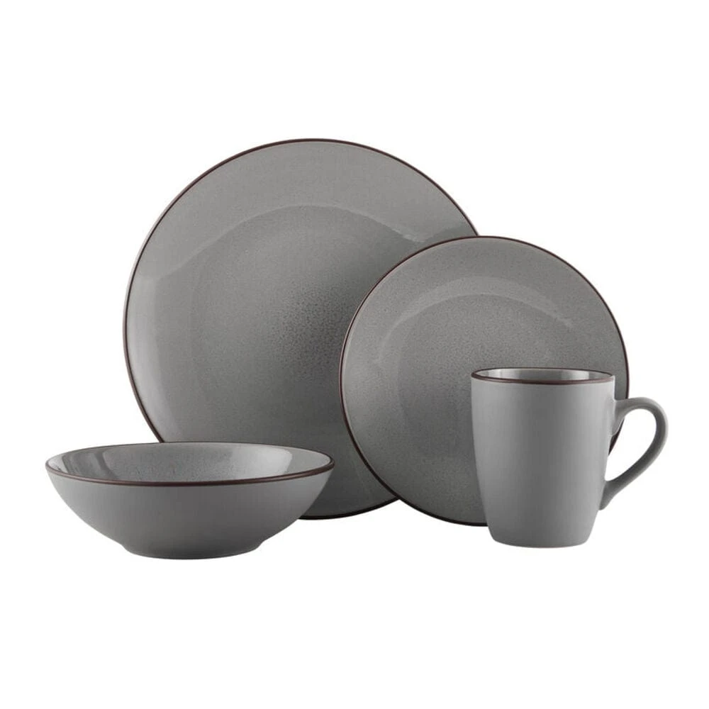 Pierce Gray 16 Piece Dinnerware Set, Service For 4 13 Pierce Gray 16 Piece Dinnerware Set, Service For 4 - Image 11