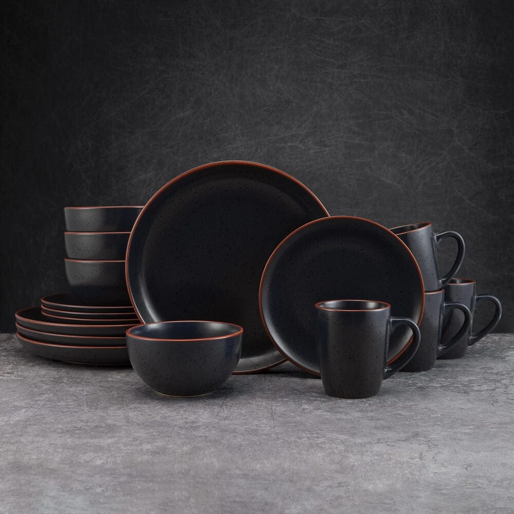Hunter Black 16 Piece Dinnerware Set, Service For 4 4 Hunter Black 16 Piece Dinnerware Set, Service For 4 - Image 2
