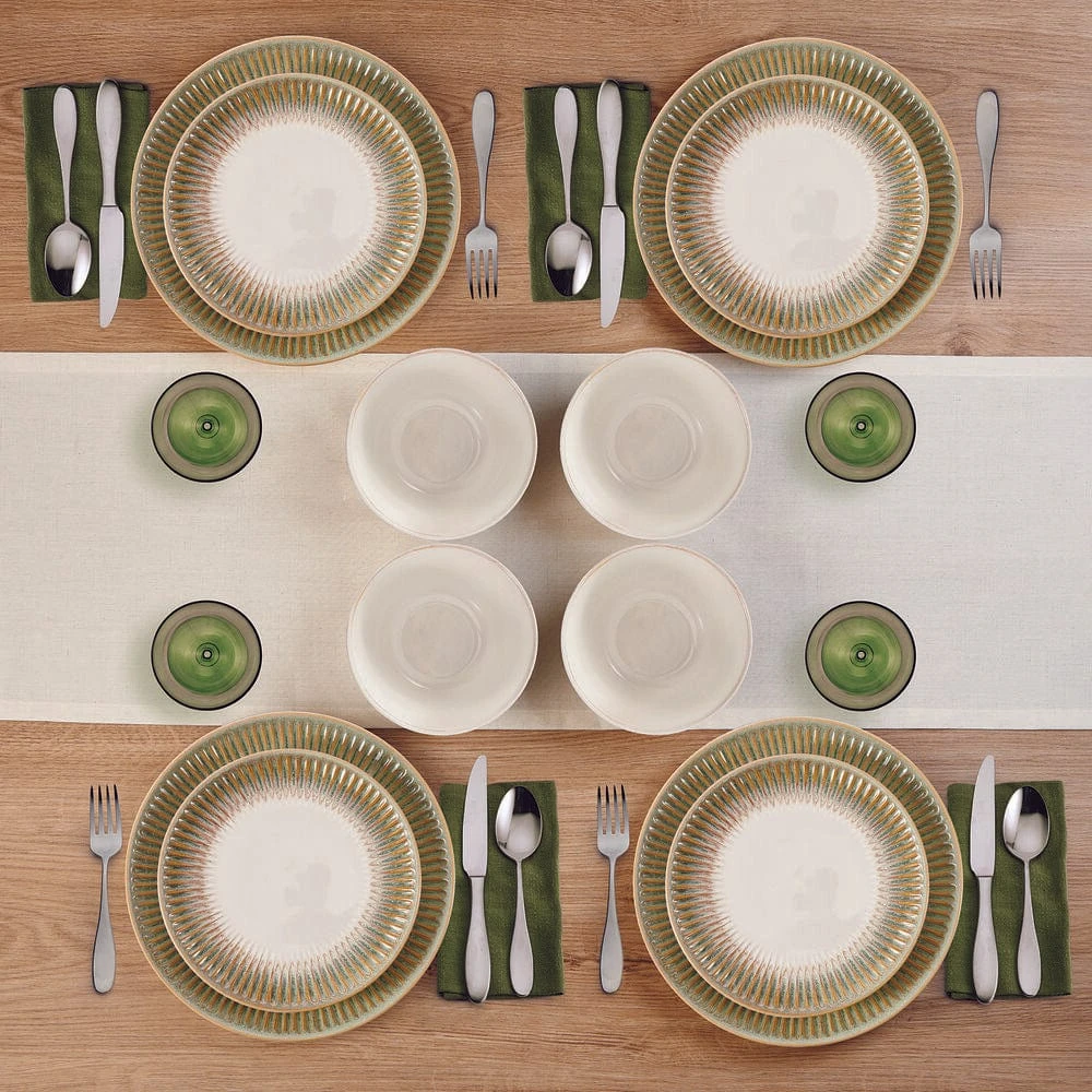Hensley Green 12 Piece Dinnerware Set, Service For 4 4 Hensley Green 12 Piece Dinnerware Set, Service For 4 - Image 2