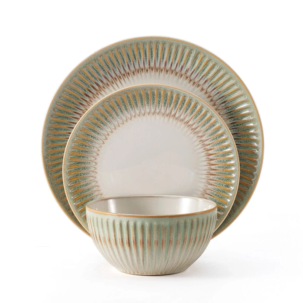 Hensley Green 12 Piece Dinnerware Set, Service For 4 11 Hensley Green 12 Piece Dinnerware Set, Service For 4 - Image 9