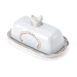 Farmhouse Hen Covered Butter Dish 11 Farmhouse Hen Covered Butter Dish -Kitchen Utensils 5292951 3Q