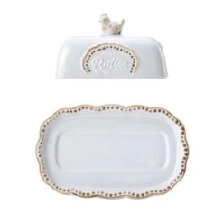 Farmhouse Hen Covered Butter Dish 13 Farmhouse Hen Covered Butter Dish -Kitchen Utensils 5292951 FR1