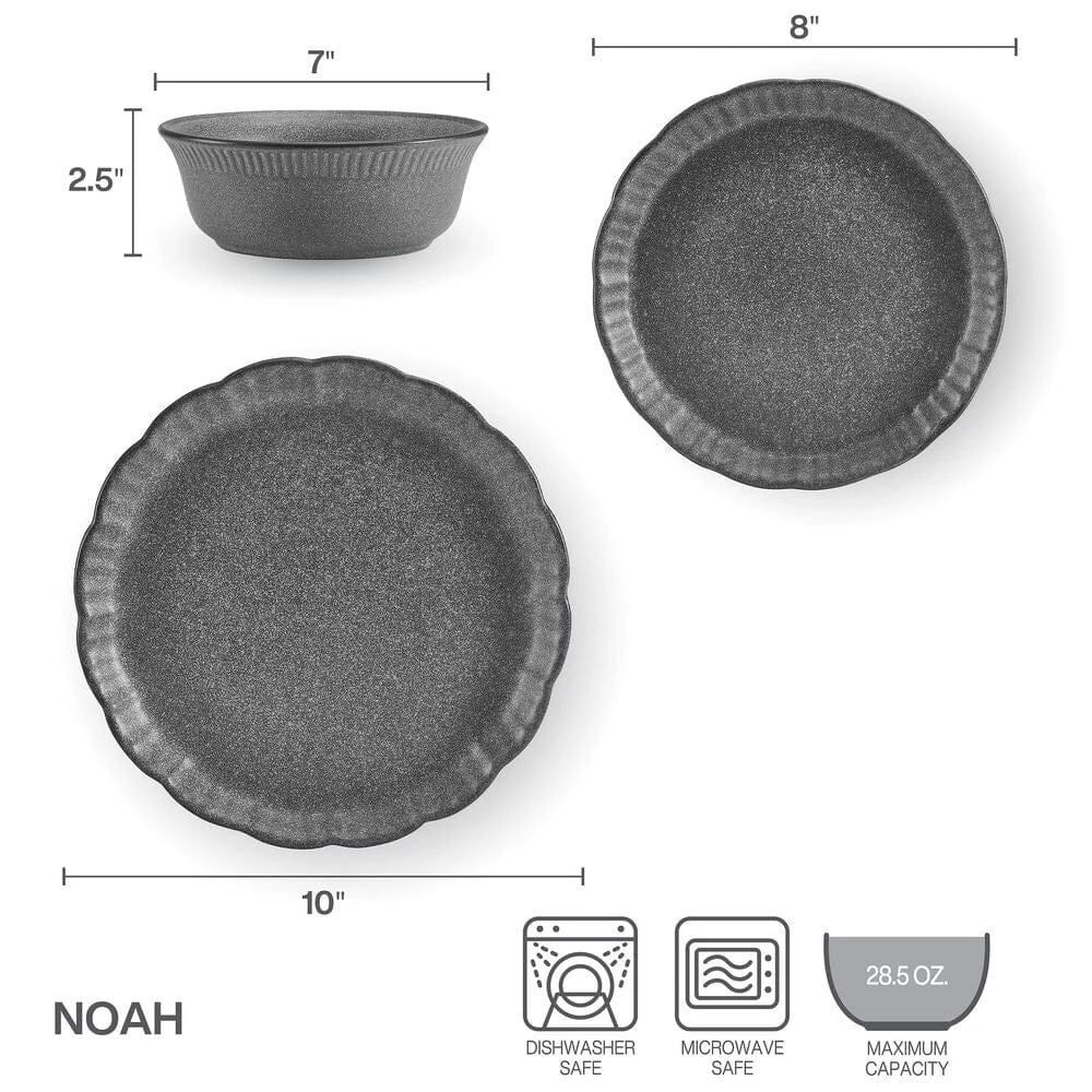 Noah 12 Piece Dinnerware Set, Service For 4 7 Noah 12 Piece Dinnerware Set, Service For 4 - Image 5