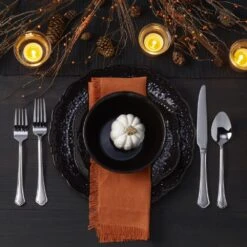 Chateau Midnight 12 Piece Dinnerware Set, Service For 4 12 Chateau Midnight 12 Piece Dinnerware Set, Service For 4 -Kitchen Utensils 5296078 PFZ Chateau Lifestyle Halloween 3pc Square