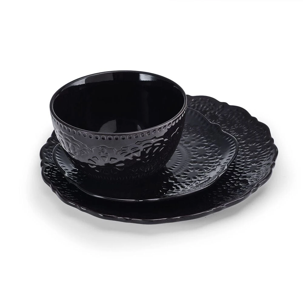 Chateau Midnight 12 Piece Dinnerware Set, Service For 4 10 Chateau Midnight 12 Piece Dinnerware Set, Service For 4 - Image 8