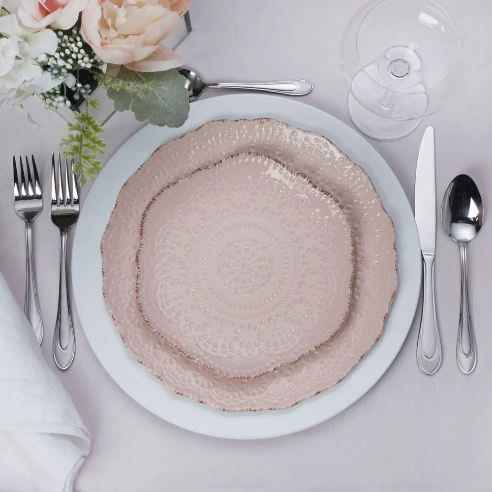 Chateau Pink 12 Piece Dinnerware Set, Service For 4 5 Chateau Pink 12 Piece Dinnerware Set, Service For 4 - Image 3