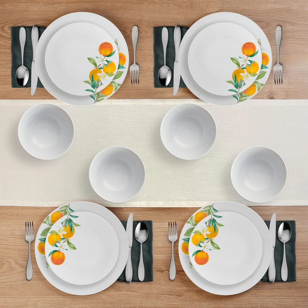 Oranges 12 Piece Dinnerware Set, Service For 4 4 Oranges 12 Piece Dinnerware Set, Service For 4 - Image 2