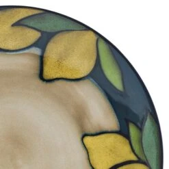 Painted Lemons 12 Piece Dinnerware Set, Service For 4 14 Painted Lemons 12 Piece Dinnerware Set, Service For 4 -Kitchen Utensils 5296894 PFZ Painted Lemons dinner plate detail