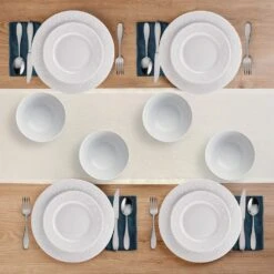 Maddy 12 Piece Dinnerware Set, Service For 4 -Kitchen Utensils 5297446 Maddy 12pc lifestyle topview