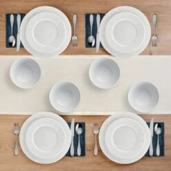 Jules 12 Piece Dinnerware Set, Service For 4 13 Jules 12 Piece Dinnerware Set, Service For 4 -Kitchen Utensils 5297460 Jules 12pc topview