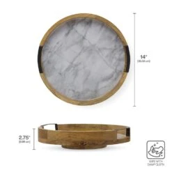 Gray Marble Lazy Susan Serve Tray 11 Gray Marble Lazy Susan Serve Tray -Kitchen Utensils 5298048 GB Gray Marble Lazy Susan Infographics Dims