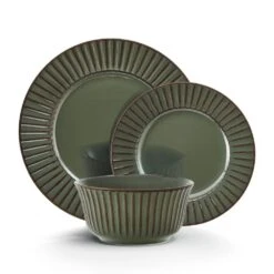 Dannie Green 12 Piece Dinnerware Set, Service For 4 19 Dannie Green 12 Piece Dinnerware Set, Service For 4 -Kitchen Utensils 5305443 FR dannie12pcdinnerwareset