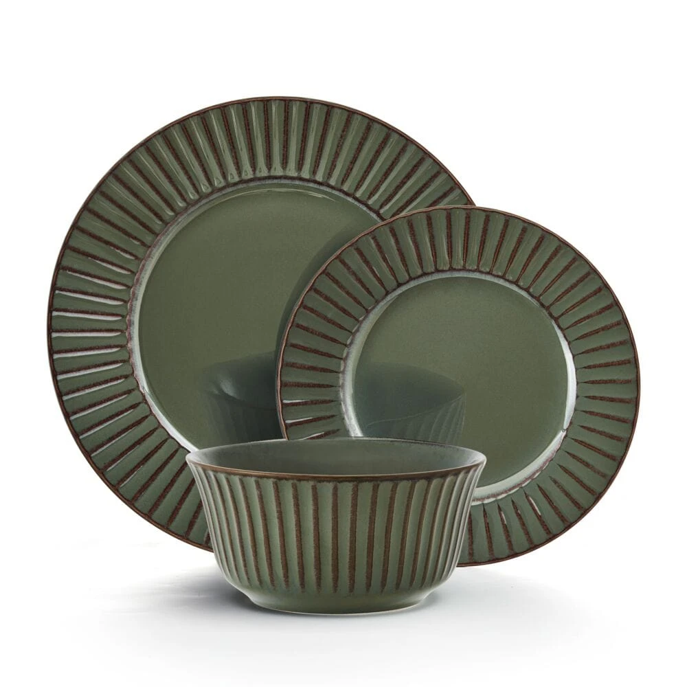 Dannie Green 12 Piece Dinnerware Set, Service For 4 11 Dannie Green 12 Piece Dinnerware Set, Service For 4 - Image 9