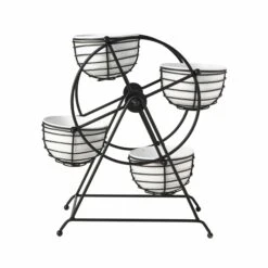 Ferris Wheel Entertaining Dip Bowl Serving Caddy 15 Ferris Wheel Entertaining Dip Bowl Serving Caddy -Kitchen Utensils 5312721 FR rotating condiment caddy