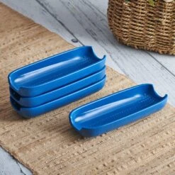Callie Blue Set Of 4 Corn Dishes -Kitchen Utensils Callie Blue Set of 4 Corn Dishes 5293887 3