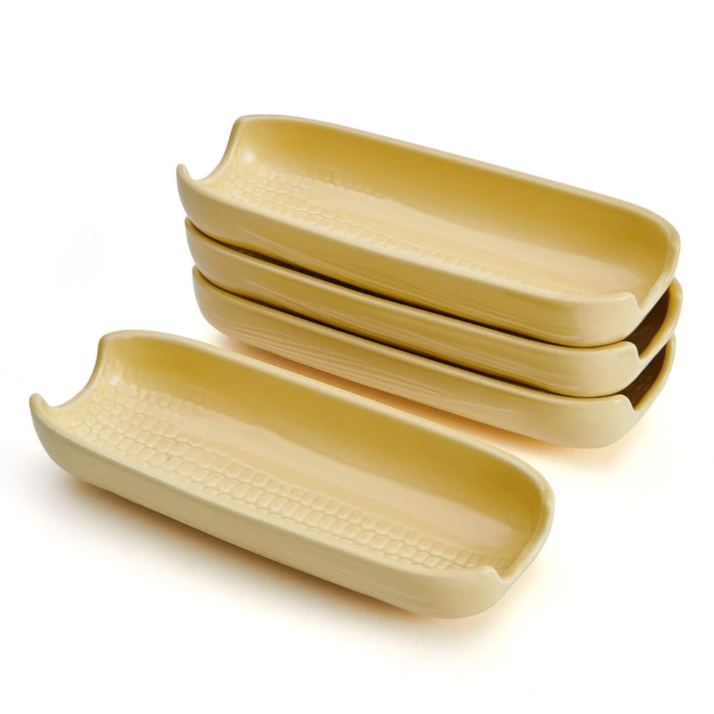 Callie Yellow Set Of 4 Corn Dishes 3 Callie Yellow Set Of 4 Corn Dishes