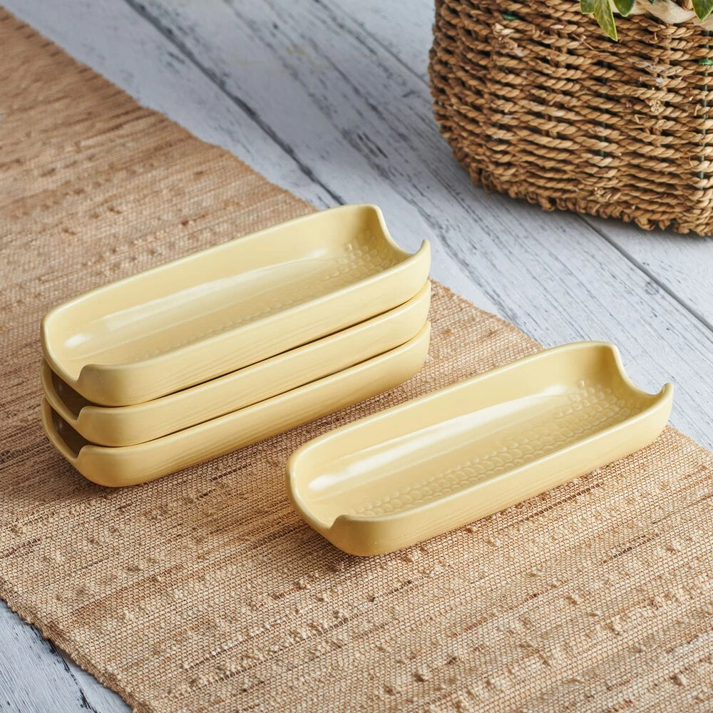 Callie Yellow Set Of 4 Corn Dishes 4 Callie Yellow Set Of 4 Corn Dishes - Image 2