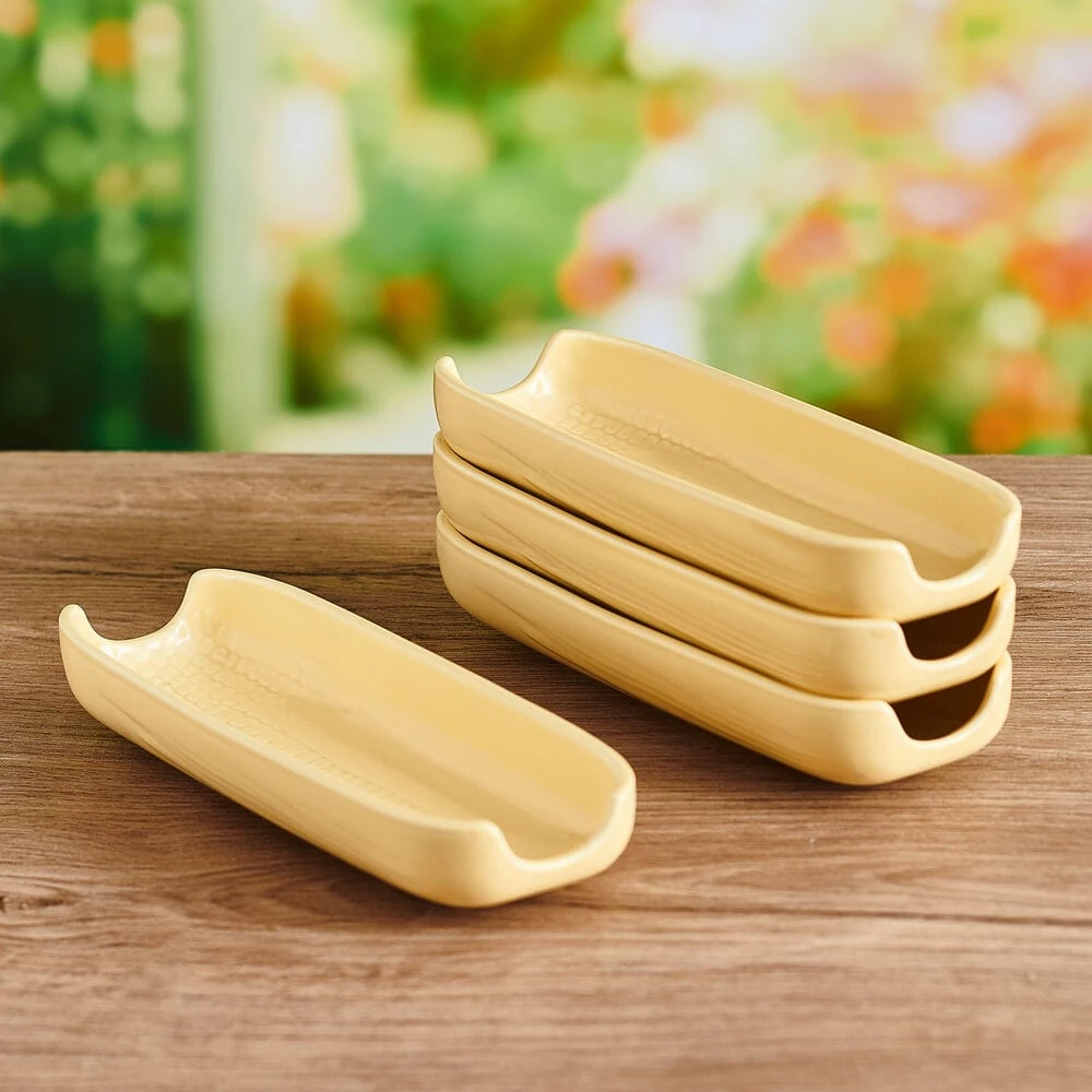 Callie Yellow Set Of 4 Corn Dishes 5 Callie Yellow Set Of 4 Corn Dishes - Image 3