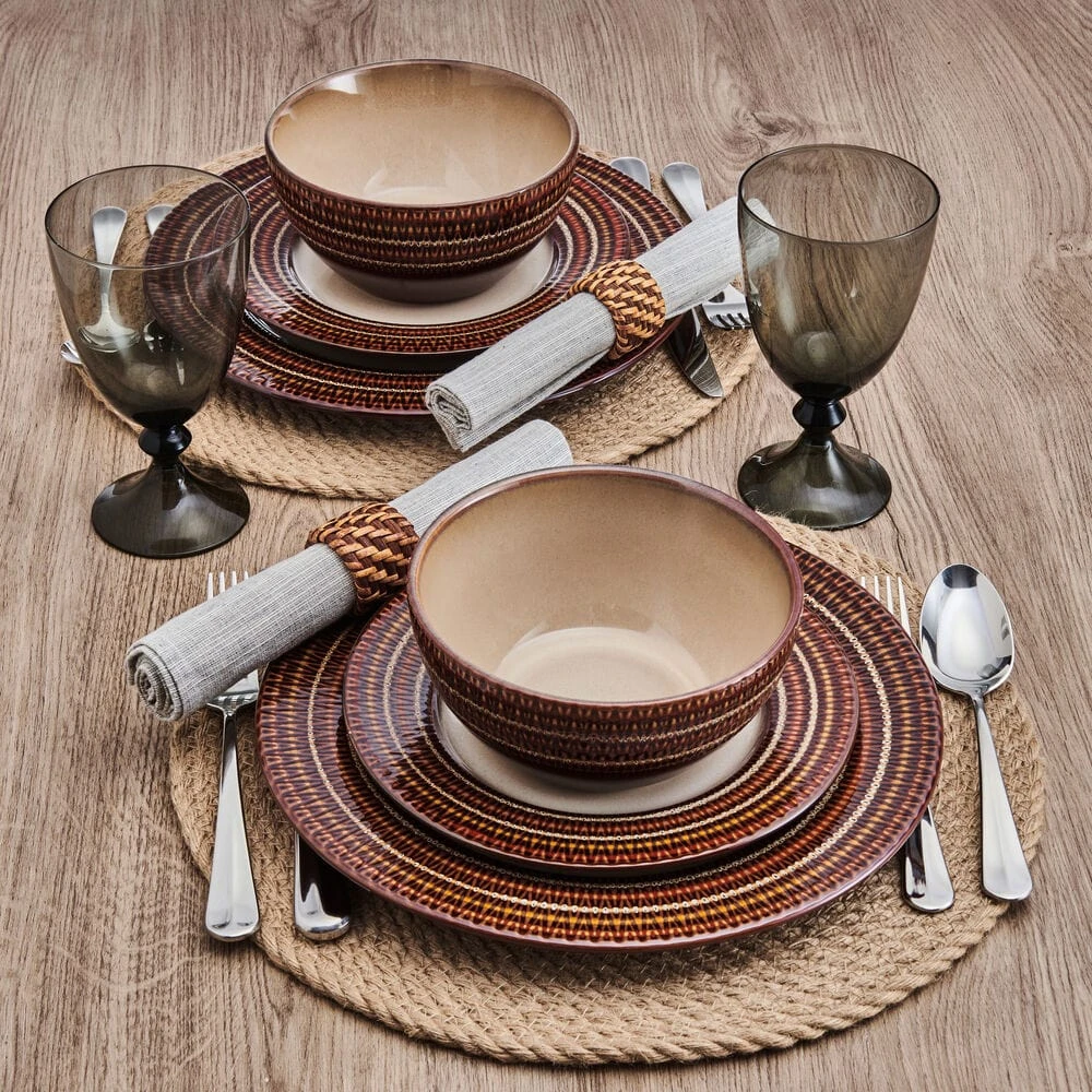 Skylar 12 Piece Dinnerware Set, Service For 4 4 Skylar 12 Piece Dinnerware Set, Service For 4 - Image 2