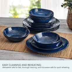 Racheal 12 Piece Dinnerware Set, Service For 4 17 Racheal 12 Piece Dinnerware Set, Service For 4 -Kitchen Utensils Rachael Blue 12 Piece Dinnerware Set 5312991 5