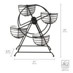 Ferris Wheel Entertaining Dip Bowl Serving Caddy 13 Ferris Wheel Entertaining Dip Bowl Serving Caddy -Kitchen Utensils Rotating Entertaining Caddy 5312721 4 1d5616ab 72c7 4b52 85d7 10e410d21a3e