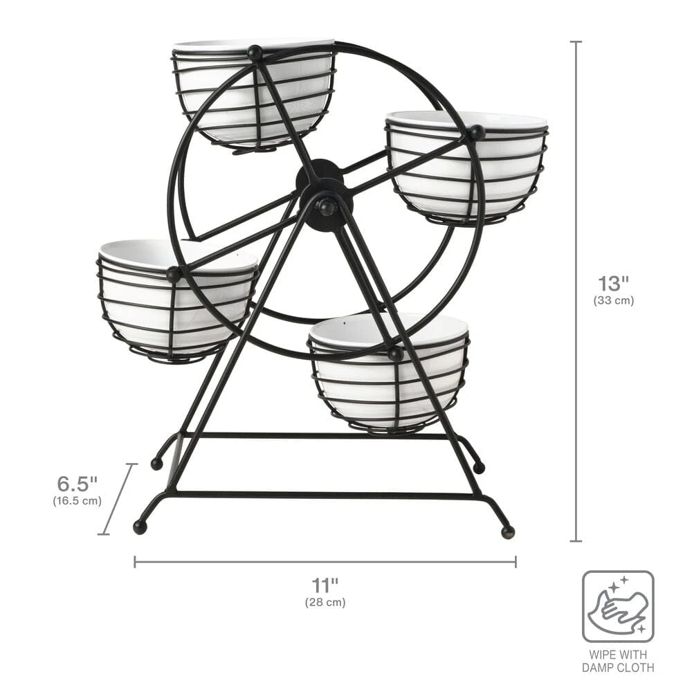 Ferris Wheel Entertaining Dip Bowl Serving Caddy 7 Ferris Wheel Entertaining Dip Bowl Serving Caddy - Image 5