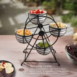 Ferris Wheel Entertaining Dip Bowl Serving Caddy 11 Ferris Wheel Entertaining Dip Bowl Serving Caddy -Kitchen Utensils Rotating Entertaining Caddy 5312721 5 bf9805c1 269b 484c 863d 575e16bf9768