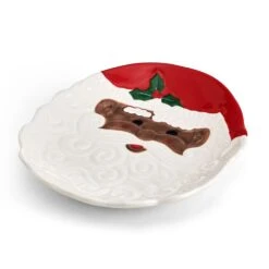 Winterberry® African American Santa Figural Cookie Plate 7 Winterberry® African American Santa Figural Cookie Plate -Kitchen Utensils Winterberry African American Santa Figural Cookie Plate 5308738 3