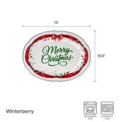 Winterberry® Red Ribbon Platter 10 Winterberry® Red Ribbon Platter -Kitchen Utensils Winterberry Red Ribbon Platter 5308109 4