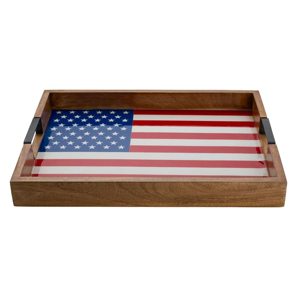 American Flag Lazy Susan Serve Tray 6 American Flag Lazy Susan Serve Tray - Image 4