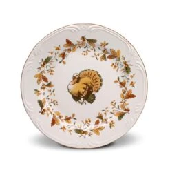 Autumn Berry Set Of 8 Turkey Salad Plates -Kitchen Utensils autumn berry set of 8 turkey salad plates K85152689 4
