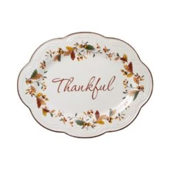 Autumn Berry Small Oval Platter