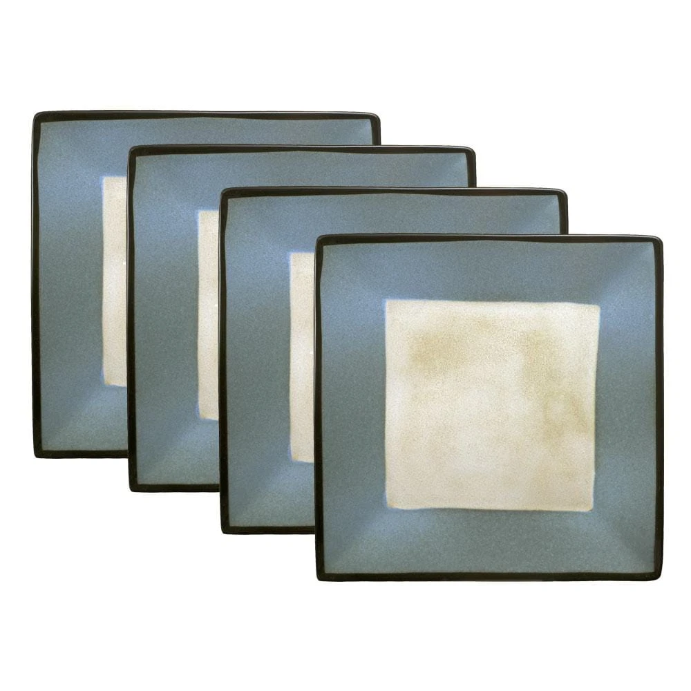 Belmont Set Of 4 Blue Square Dinner Plates 3 Belmont Set Of 4 Blue Square Dinner Plates