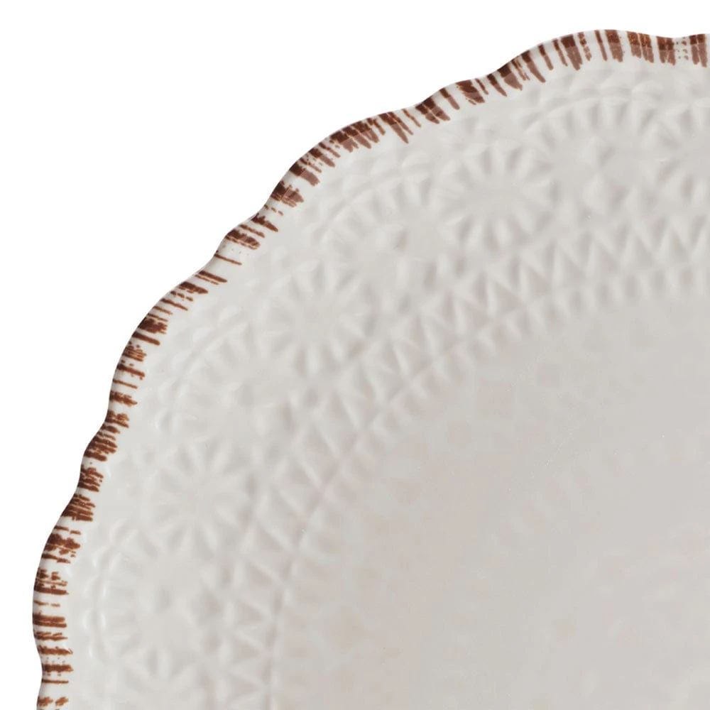 Chateau Cream 12 Piece Outdoor Melamine Dinnerware Set, Service For 4 6 Chateau Cream 12 Piece Outdoor Melamine Dinnerware Set, Service For 4 - Image 4