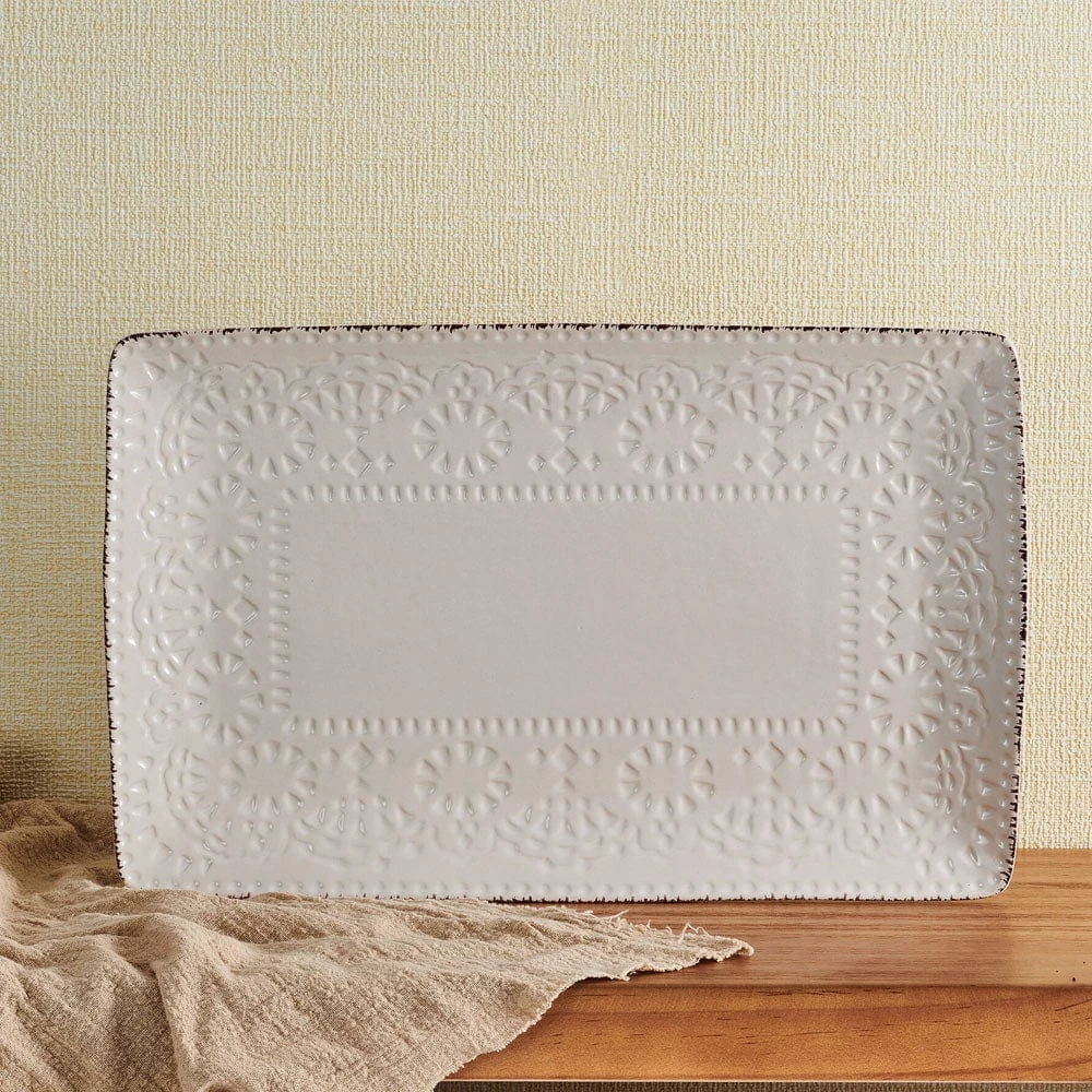 Chateau Cream Rectangular Platter 5 Chateau Cream Rectangular Platter - Image 3