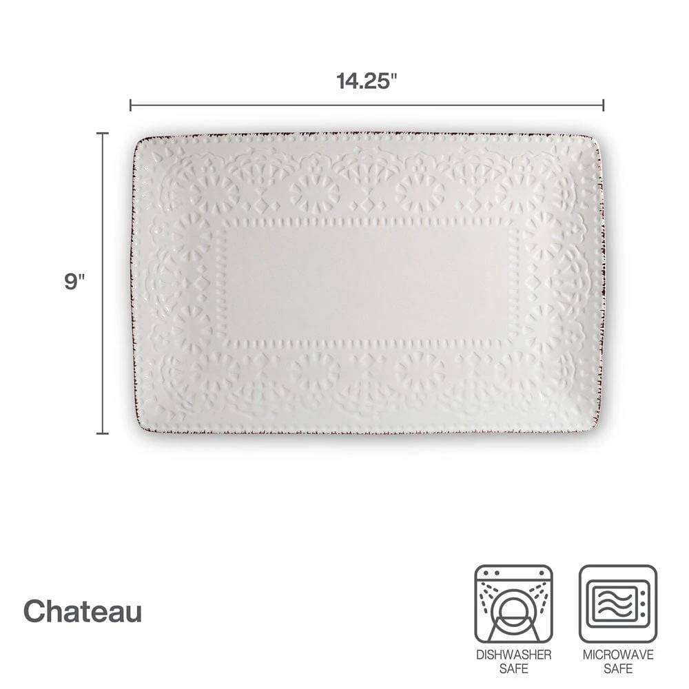 Chateau Cream Rectangular Platter 7 Chateau Cream Rectangular Platter - Image 5