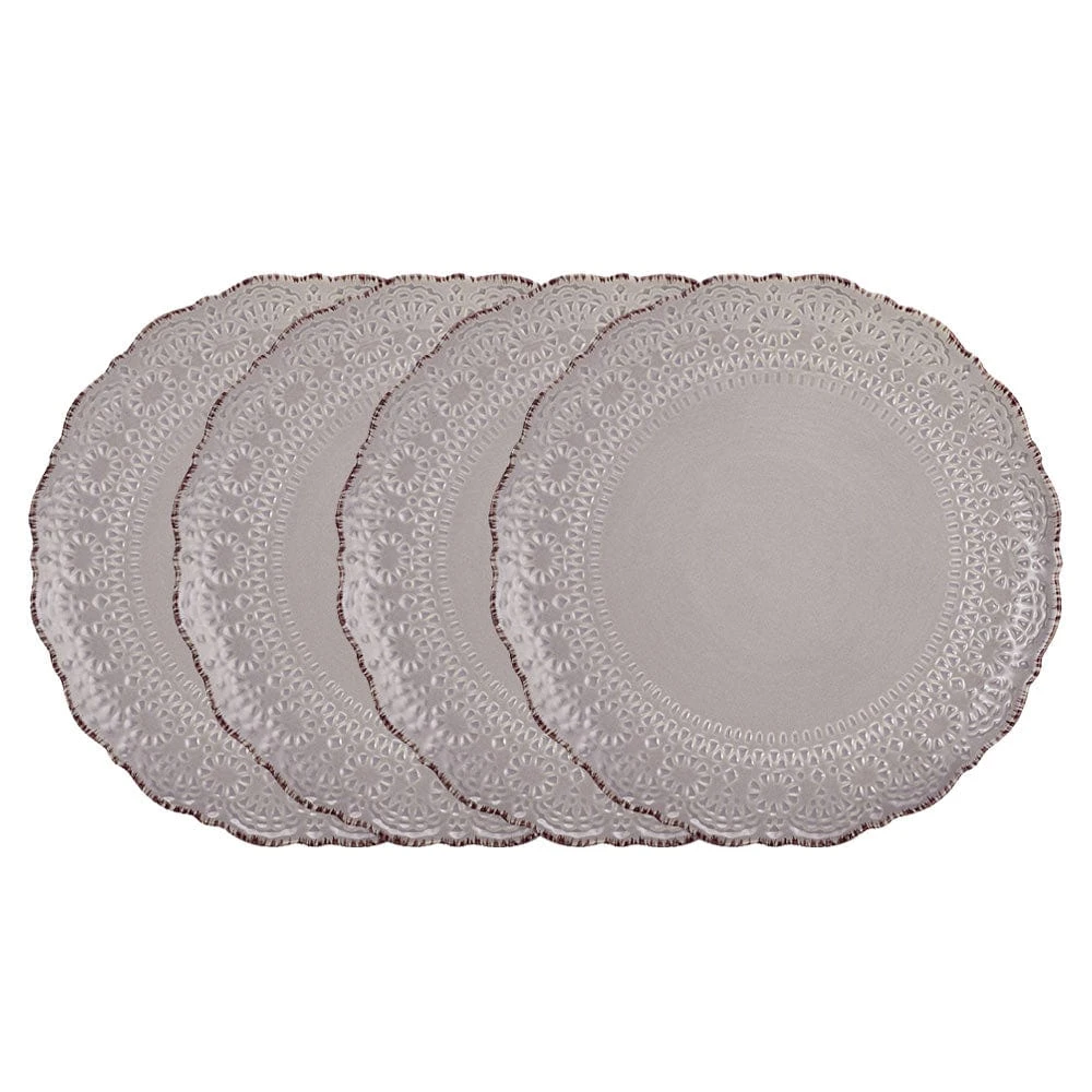 Chateau Smoke Set Of 4 Dinner Plates 3 Chateau Smoke Set Of 4 Dinner Plates